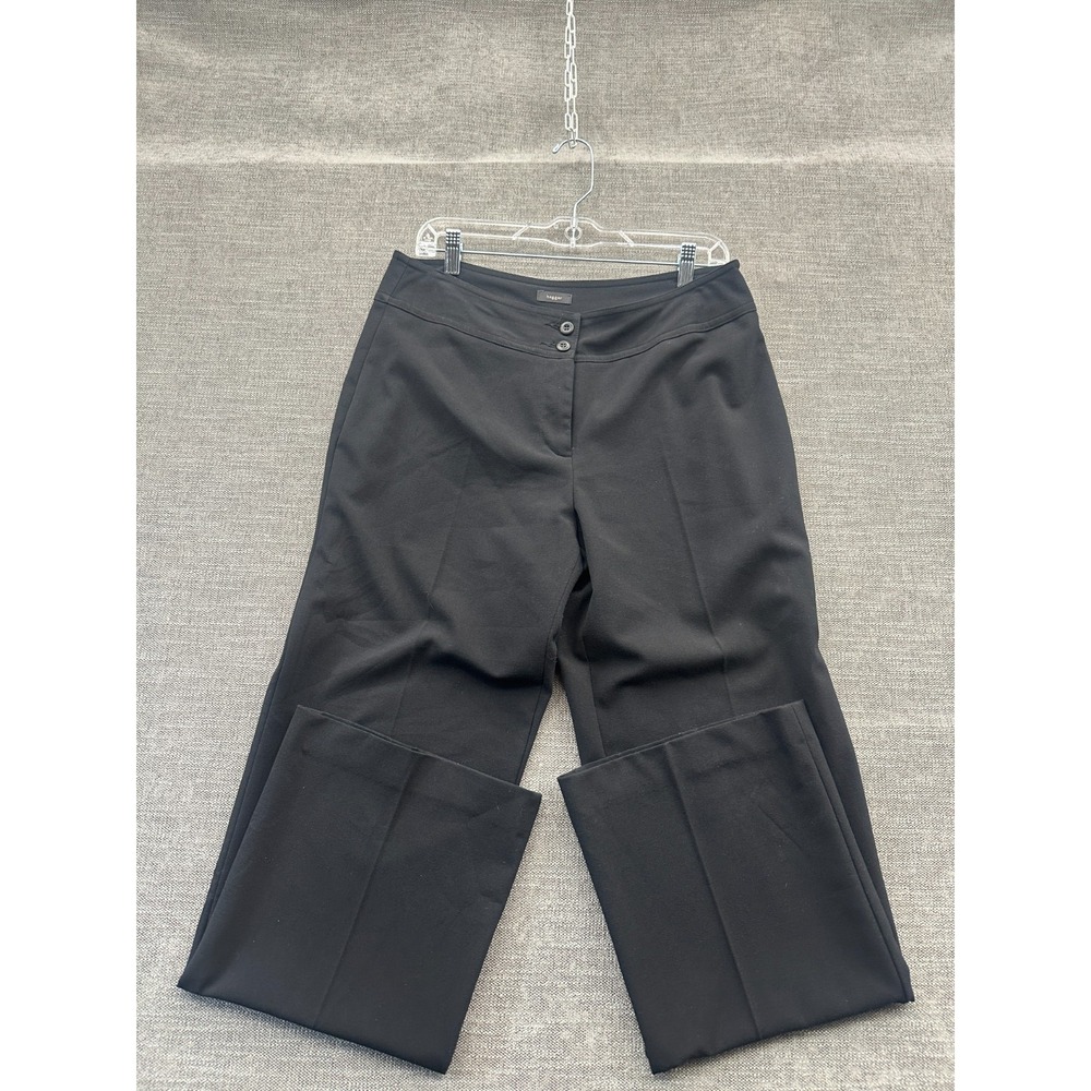 Haggar Dress Pants Womens 12 Gray Stretch Straight Leg Formal Business Wear‎